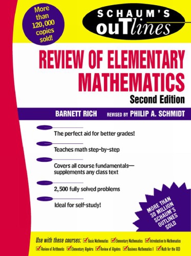 Schaums Outline Of Review Of Elementary Mathematics 2nd Ed Rich
