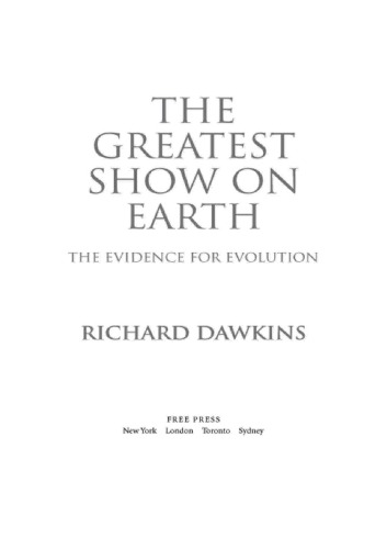 The Greatest Show On Earth Richard Dawkins