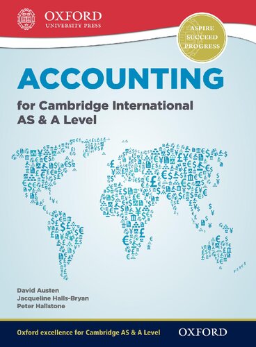 Accounting For Cambridge International As And A Level Student Book Student Jacqueline Hallsbryan