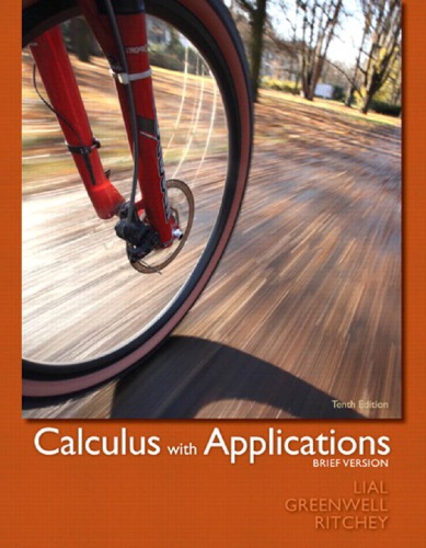 Calculus With Applications Brief Version 10th Ed Ritchey