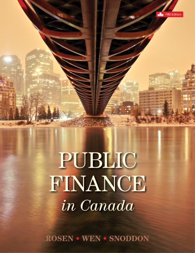 Public Finance In Canada Fifth Canadian Edition Rosen Harvey Ssnoddon