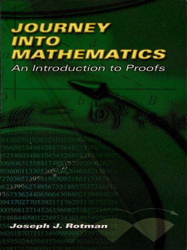 Journey Into Mathematics Rotman Joseph J