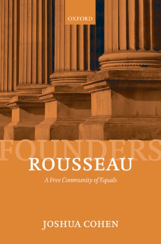 Rousseau A Free Community Of Equals Rousseau Jeanjacquescohen