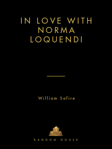 In Love With Norma Loquendi 1st Ed Safire William