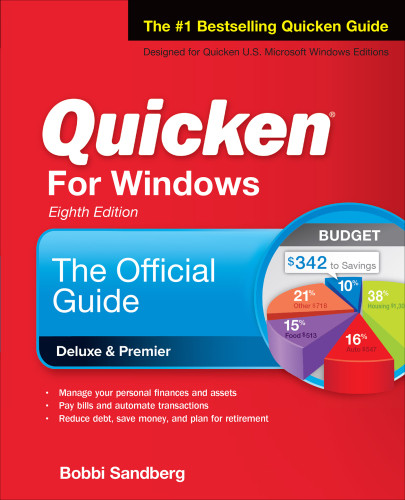 Quicken For Windows The Official Guide Eighth Edition Sandberg