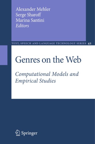 Genres On The Web Computational Models And Empirical Studies Santini