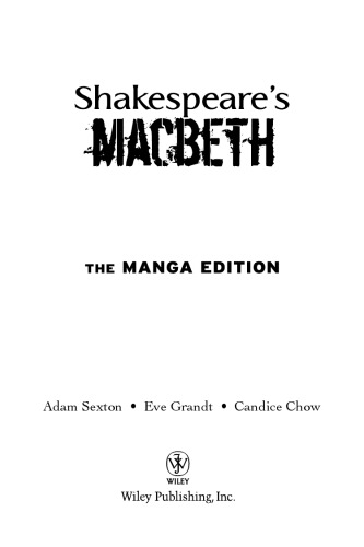 Shakespeares Macbeth Ech Master The Manga Edition Shakespeare