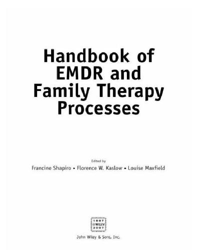 Handbook Of Emdr And Family Therapy Processes Shapiro Francine