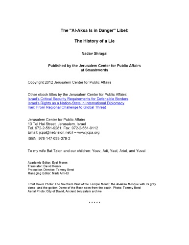 The Alaksa Is In Danger Libel The History Of A Lie Shragai