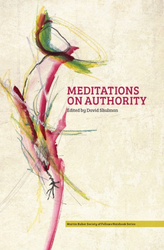 Meditations On Authority Shulman David Dean