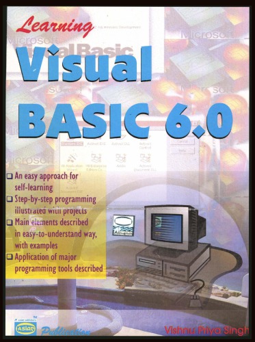 Learning Visual Basic 60 Singh Vishnu P