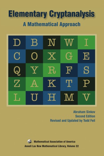 Elementary Cryptanalysis 2nd Ed Sinkov Abraham
