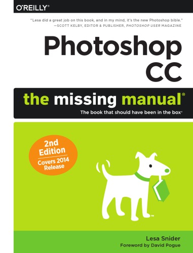 Photoshop Cc The Missing Manual 2nd Ed Lesa Snider David Pogue
