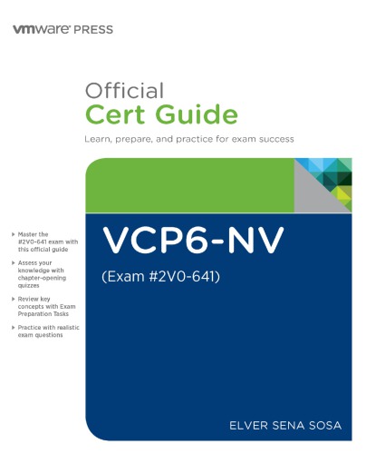 Vcp6nv Official Cert Guide Exam 2v0641 Sosa Elver Sena