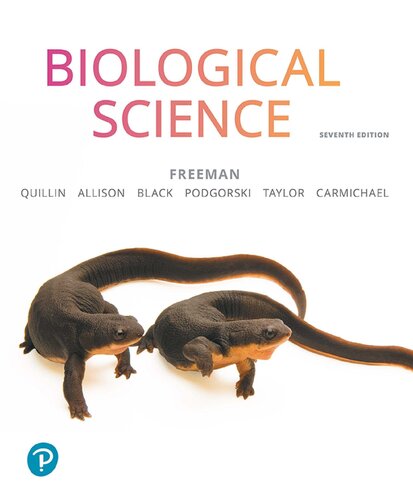 Biological Science 7th Edition Scott Freeman Kim Quillin Lizabeth Allison