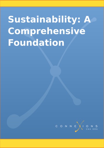 Sustainability A Comprehensive Foundation U Of I Open Source Textbook Ed Theis