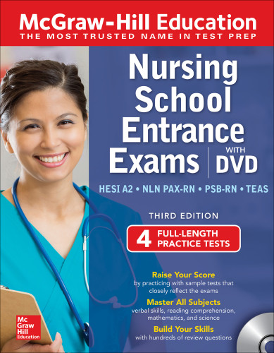 Mcgrawhill Education Nursing School Entrance Exams With Dvd Thomas A Evangelist