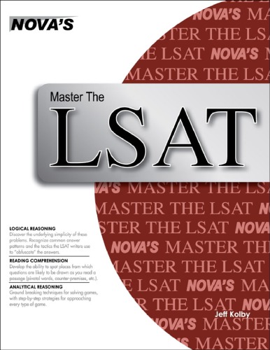 Novas Master The Lsat Thornburg Scottkolby Jeff
