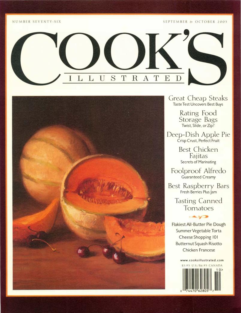 Cooks Illustrated 076 2005 Septemberoctober 1st Edition Americas Test Kitchen