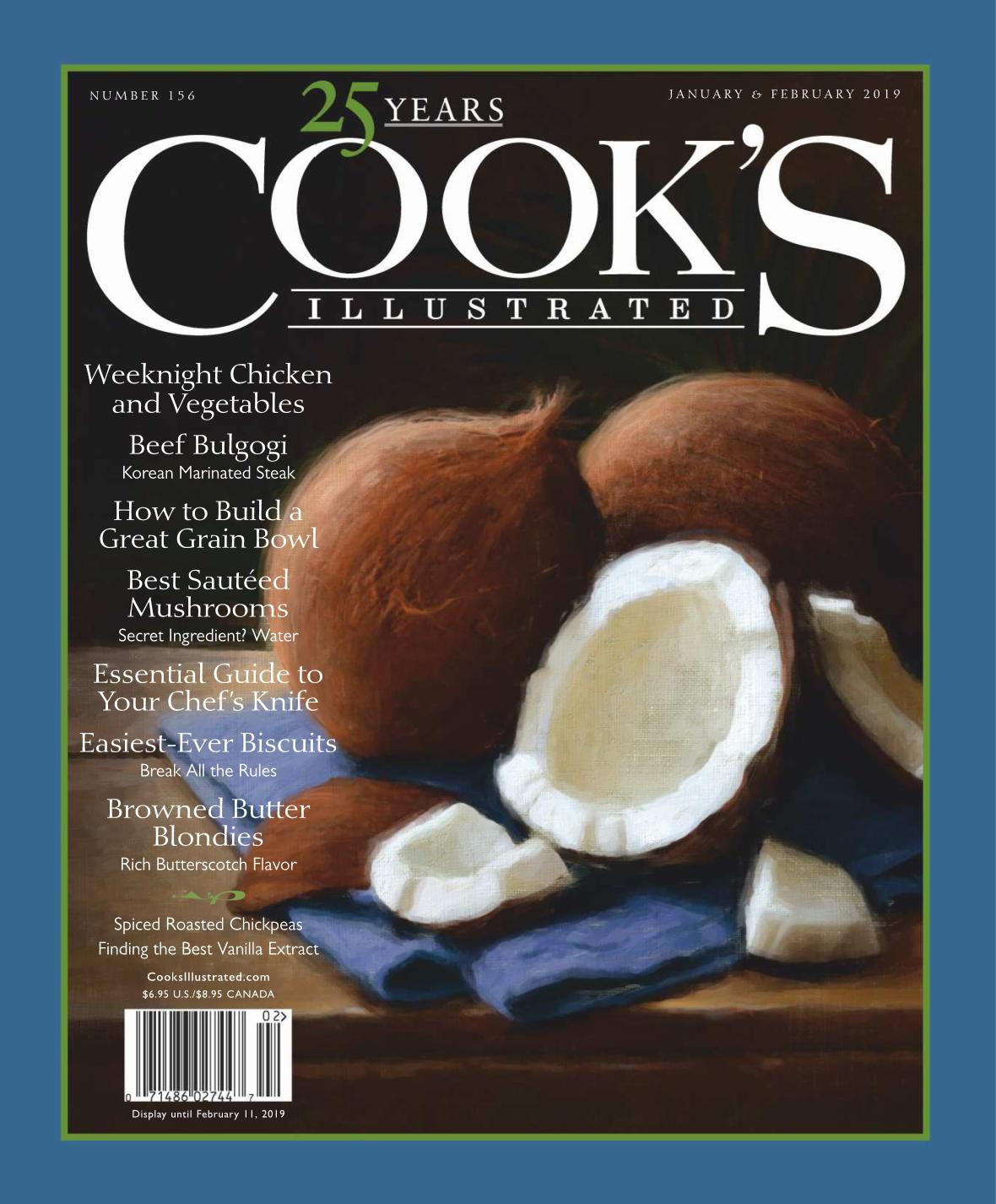 Cooks Illustrated 156 2019 Januaryfebruary 1st Edition Cooks Illustrated