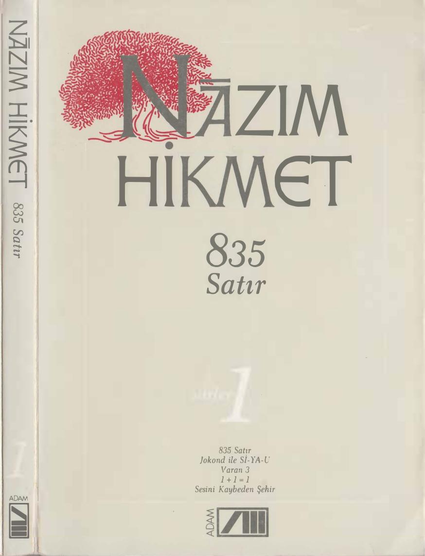 Iirler 1 835 Satr Hikmet Nzm