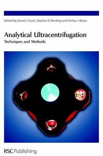 Analytical Ultracentrifugation Techniques And Methods 1st Edition Et Al D Scott Editor