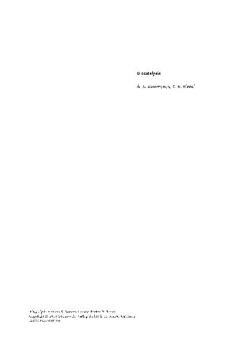 Biocatalysis 2004 Bommanus Riebel Istvan T Horvath Edinchief
