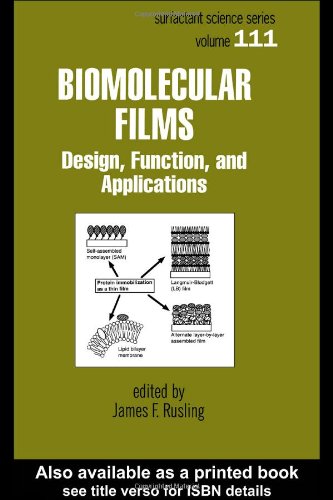 Biomolecular Films Design Function And Applications 1st Edition James F Rusling