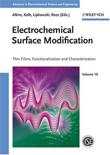 Electrochemical Surface Modification Thin Films Functionalization And Characterization Richard C Alkire