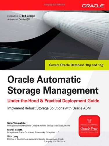 Oracle Automatic Storage Management 1st Edition Nitin Vengurlekar
