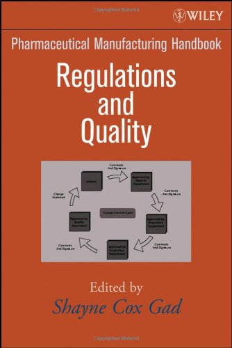 Pharmaceutical Manufacturing Handbook Regulations And Quality Shayne Cox Gad