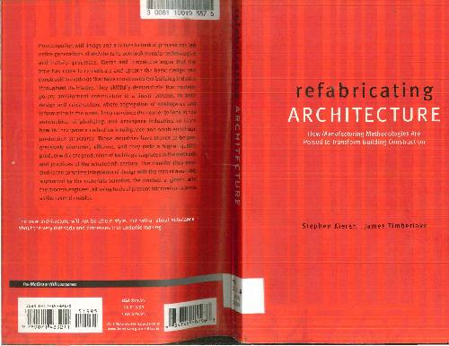 Refabricating Architecture Stephen Kieran James Timberlake