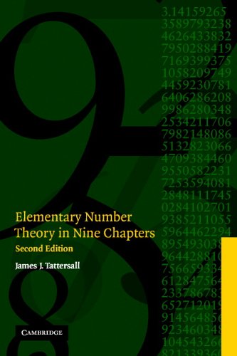 Elementary Number Theory In Nine Chapters 2nd Edition James J Tattersall