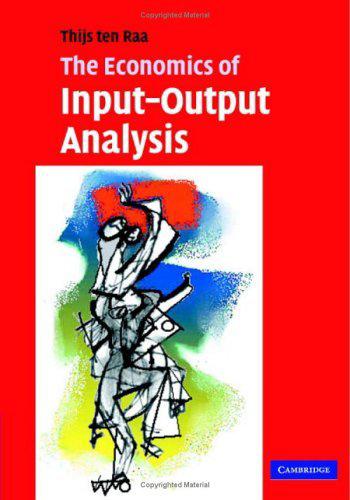 The Economics Of Inputoutput Analysis Raa T T