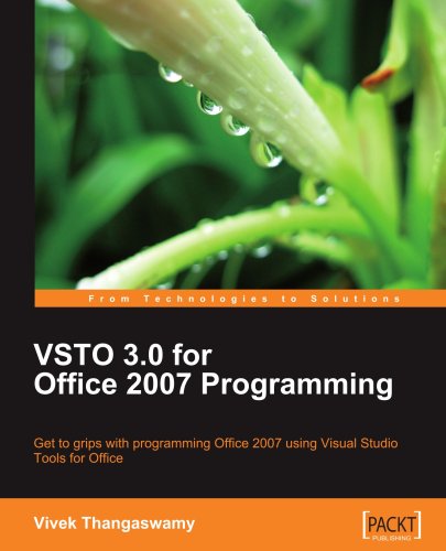 Vsto 30 For Office 2007 Programming Vivek Thangaswamy
