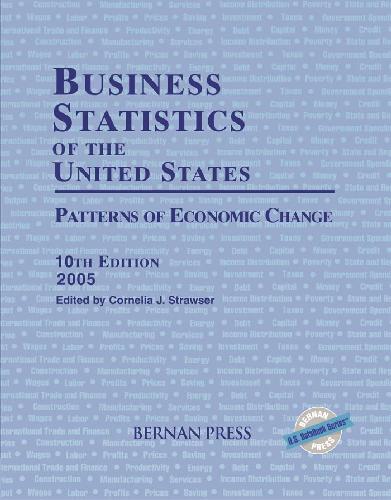 Business Statistics Of The United States 10th Edition Cornelia J Strawser