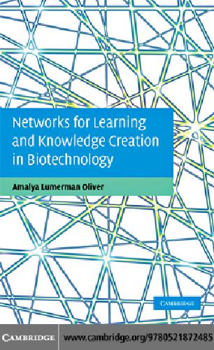 Networks For Learning And Knowledge Creation In Biotechnology
