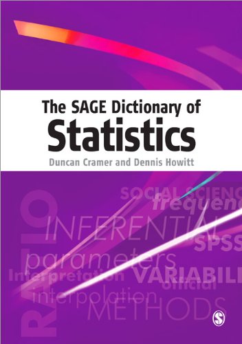 The Sage Dictionary Of Statistics A Practical Resource For Students In The Social Sciences 1st Edition Dr Duncan Cramer