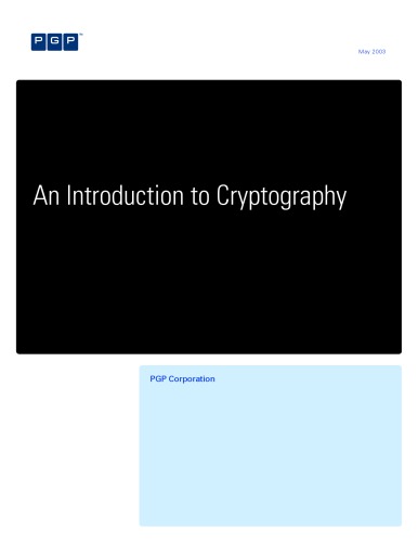 An Introduction To Cryptography 1st Edition