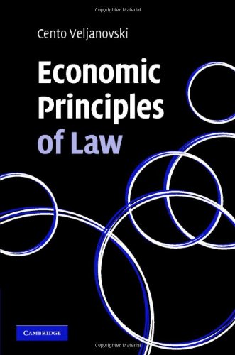 Economic Principles Of Law Cento G Veljanovski