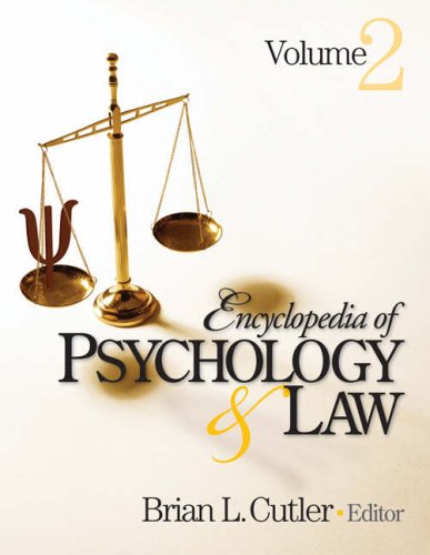 Encyclopedia Of Psychology Law 1st Edition Brian L Cutler