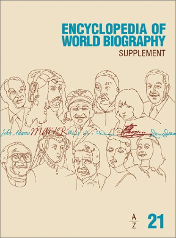Encyclopedia Of World Biography Supplement 2nd Ed Gale Group
