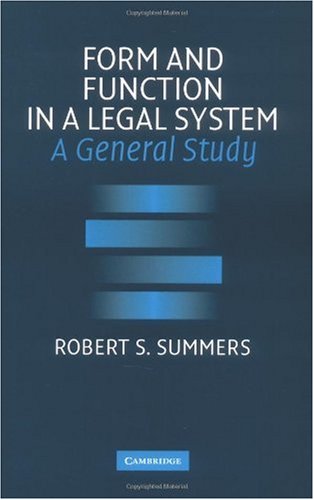 Form And Function Legal System Digital Robert S Summers