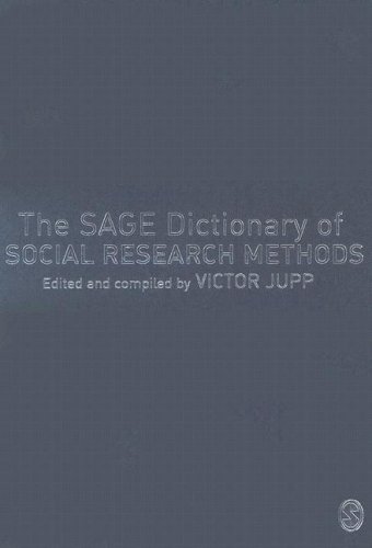 The Sage Dictionary Of Social Research Methods 1st Edition Victor Jupp