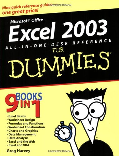 Excel 2003 Allinone Desk Reference For Dummies 1st Edition Greg Harvey