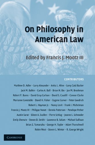 On Philosophy In American Law 1st Edition Francis J Mootz Iii