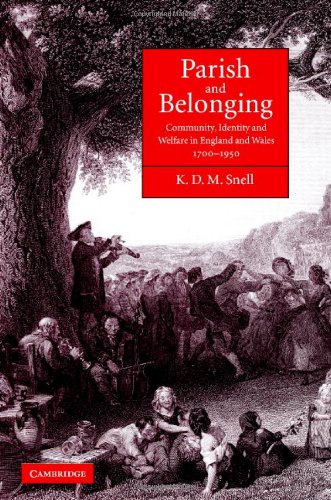 Parish And Belonging 1st Edition K D M Snell