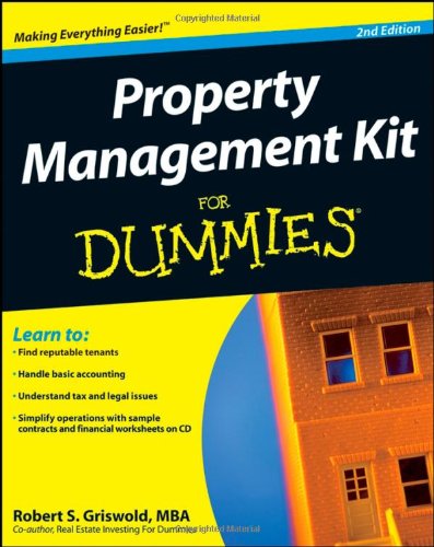 Property Management Kit For Dummies 2nd Ed Robert S Griswold