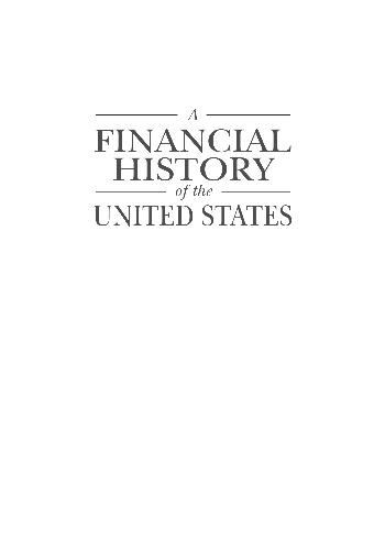 A Financial History Of The United States 14921900 From Columbus To The Robber Barrons Jerry W Markham