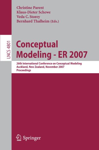 Conceptual Modeling Er 2007 26th International Conference On Conceptual Modeling Auckland New Zealand November 59 2007 Proceedings 1st Edition Egon Brger Auth